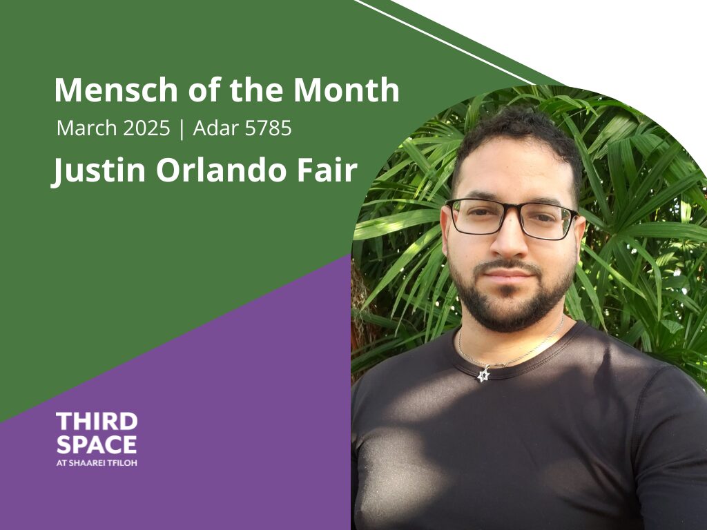 March 2025 Mensch of the Month: Justin Orlando Fair